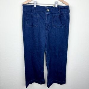 Maeve by Anthropologie The Collette Cropped Wide Leg Jeans